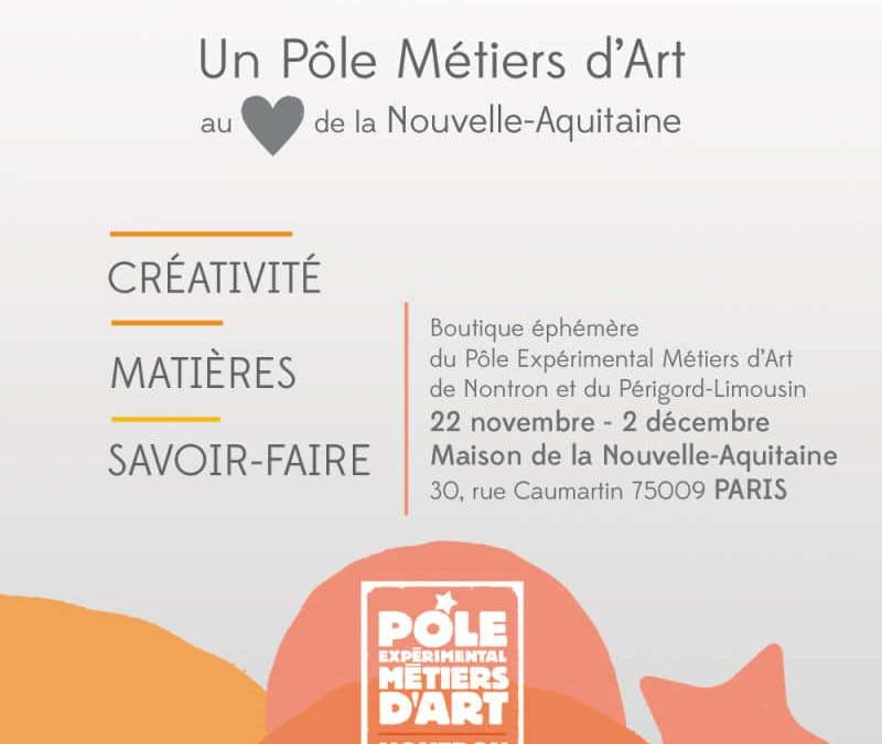 Pop Up Pôle ! Le Pôle à PARIS, Maison de la Nouvelle-Aquitaine.