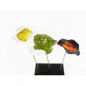 Trio de fleurs en céramique