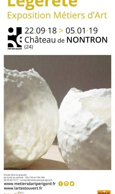 Légèreté – exposition métiers d&rsquo;art à Nontron