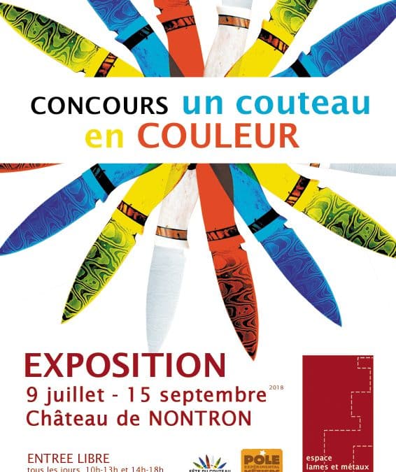 Exposition du Concours « Un couteau en couleur »- Espace Lames et Métaux à Nontron