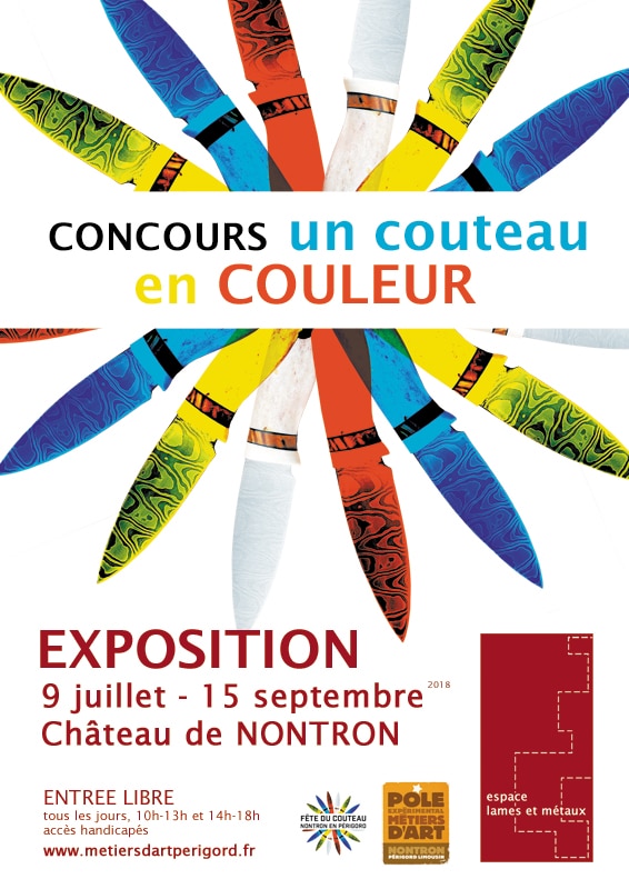 Exposition du Concours « Un couteau en couleur »- Espace Lames et Métaux à Nontron