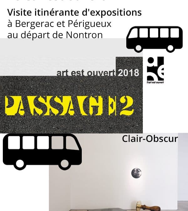 Le car est ouvert – visite itinérante d&rsquo;expositions en Dordogne