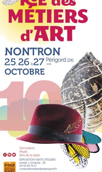 10e Salon Rue des Métiers d&rsquo;Art à Nontron – 25, 26 et 27 octobre 2019