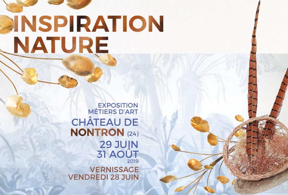 Visuel exposition Inspiration Nature - métiers d'art et cuir à Nontron