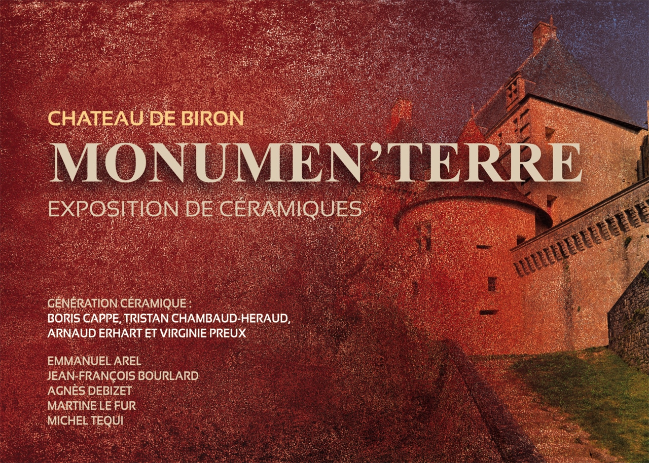 Exposition céramique "Monumen'terre" au Château de Biron