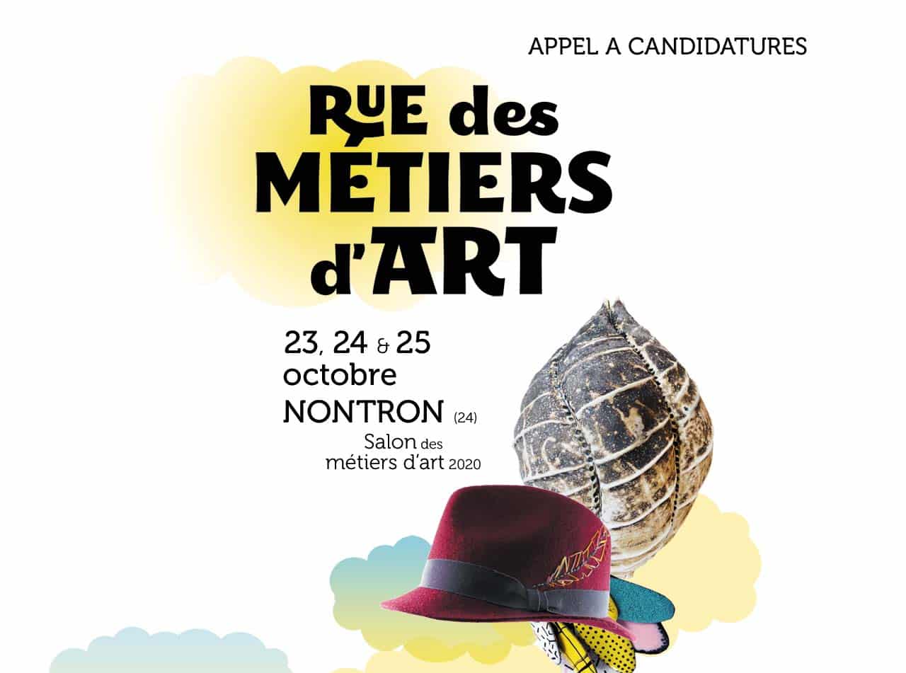 Appel à candidatures – salon Rue des Métiers d’Art à Nontron 2020