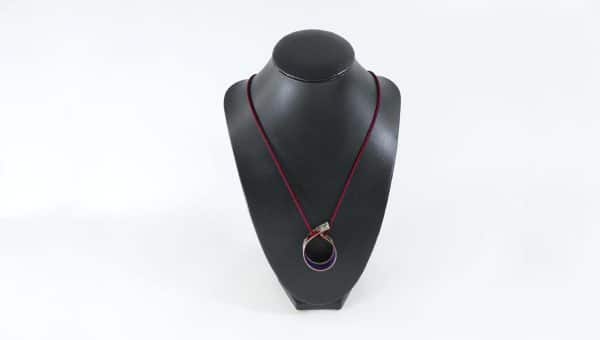 Collier Infinite rouge - émail-Natacha Baluteau