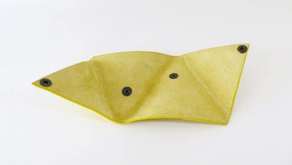Triangolo jaune - cuir - Anne Rambaud