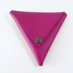 Triangolo rose - cuir - Anne Rambaud
