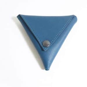 Triangolo bleu - cuir - Anne Rambaud
