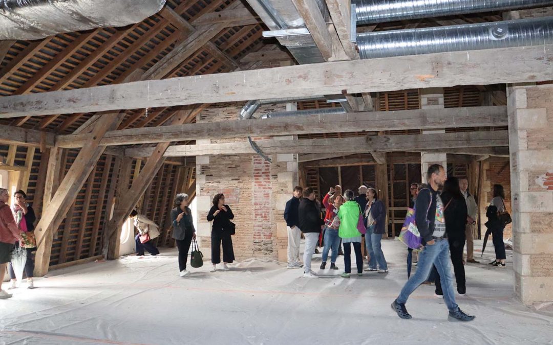 Visite de chantier de restauration du Château de Nontron – 20 septembre 2025