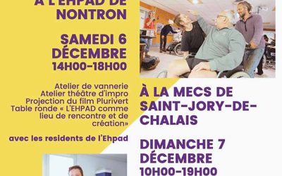 Week-end créatif et restitution de Plurivert ! 6 et 7 décembre 2025 à Nontron et Saint-Jory-de-Chalais