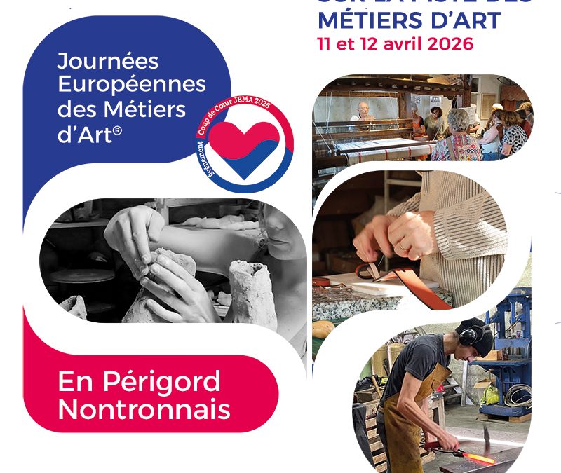 Journées Européennes des Métiers d&rsquo;Art 11 et 12 avril 2026 – Sur la piste des métiers d&rsquo;art